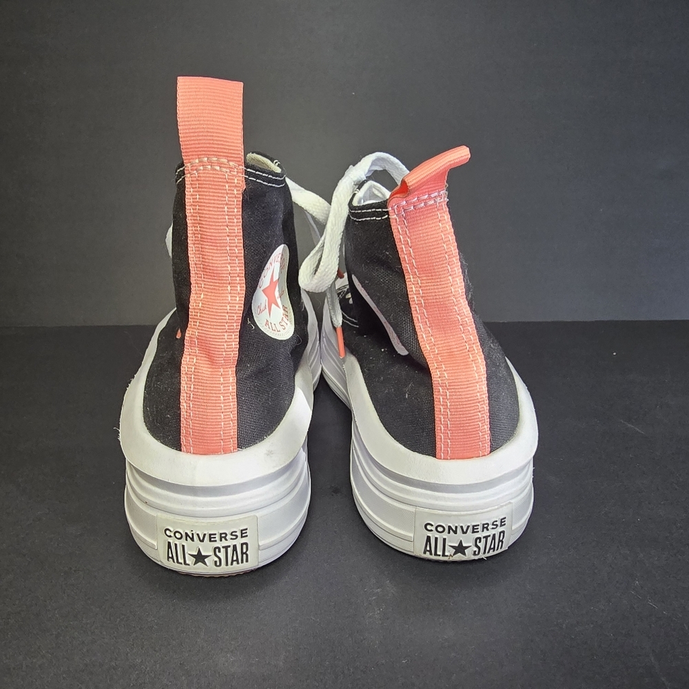 Chuck Taylor All Star Move Platform Canvas, Black, Pink salt, white. - Picture 4 of 16
